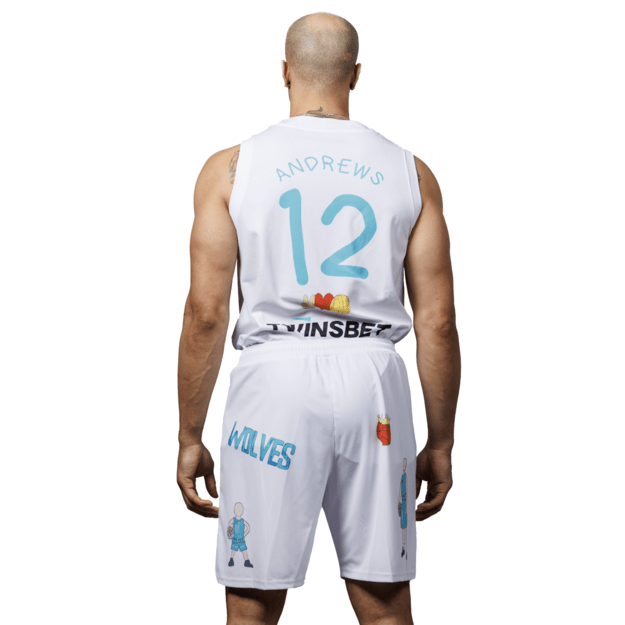 Jersey with drawings Andrew Andrews #12