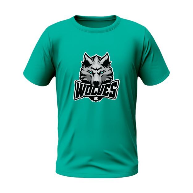 Turquoise T-Shirt Wolves 
